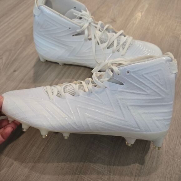Adidas Men's Freak X Carbon Mid Football Shoe, White/White, 14 US - Picture 15 of 15